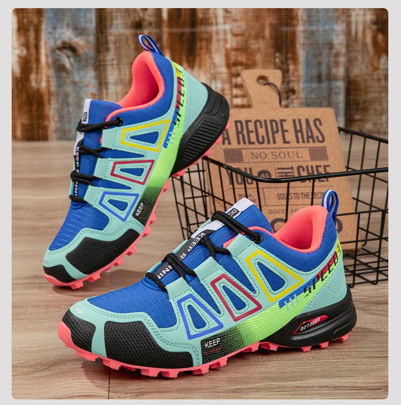 Women's Waterproof Hiking Shoes Outdoor Sports Shoes Women's Walking Travel Sports Shoes Bicycle Sports Shoes Running Sports Sho