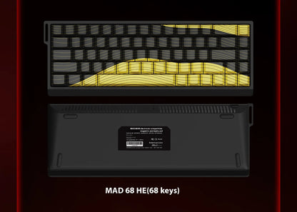 FGG MADLIONS MAD 60/68HE Magnetic Switch Keyboard MADCATZ MAD60 Wired Gaming Keyboard Rapid Trigger Custom Keyboard Office Gift