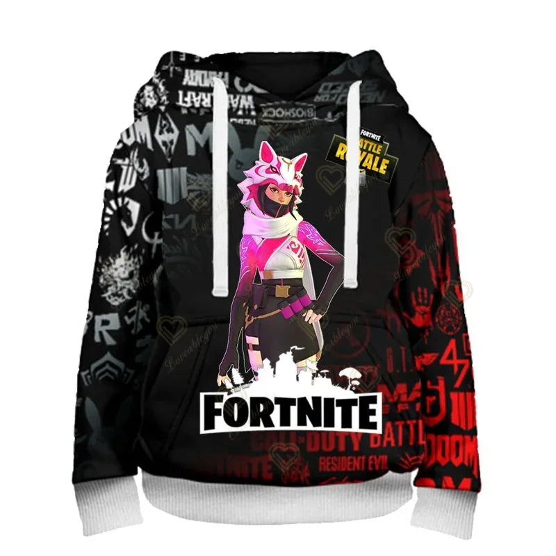 Fortnite Fans Hoodie 3D Battle Royale Print Cosplay Victory Printed Hoodies Men Women Children Hooded Streetwear Sweatshirts