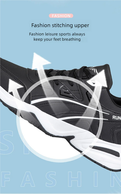 Men's classic retro casual sports shoes Four seasons soft-sole waterproof outdoor youth running shoes breathable light sneakers