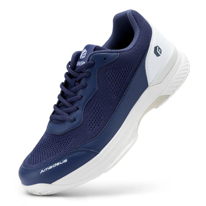 Chaussures de tennis pour homme FitVille, version large 2E, chaussures de sport d'entraînement professionnel, respirantes, antidérapantes, avec soutien de la voûte plantaire