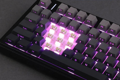 AULA F75 Pro kabellose mechanische Gaming-Tastatur mit Gasket-Mount, RGB, anpassbar, 75-%-Layout und seitlich gravierten PBT-Tastenkappen