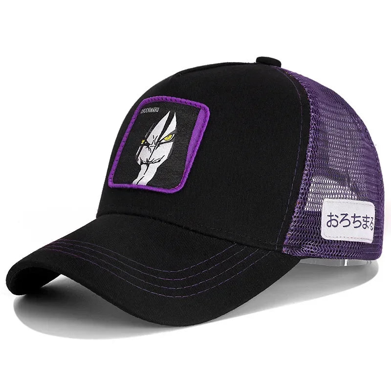 High Quality Naruto Snapback Baseball Cap Uchiha Itachi Anime Styles Cap Men Women Hip Hop Dad Adjustable Mesh Hat Trucker Hat
