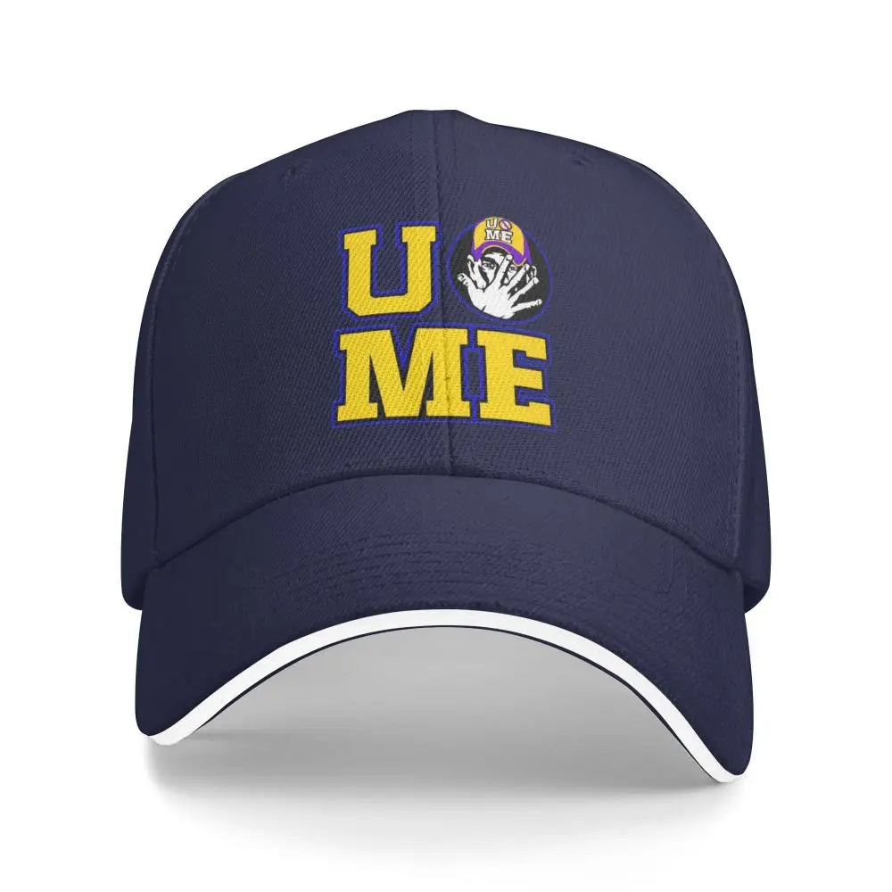 Yellow Wrestling Cena John White Custom Baseball Caps For Mens Unisex Male Beach Sunscreen Hat Snapback Cap