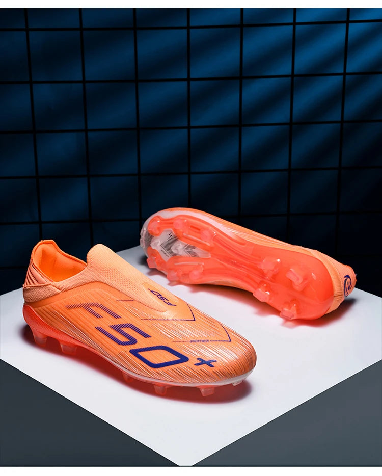 Chaussures de football pour homme, crampons pour gazon, futsal, confortables, pour gazon synthétique, football, sport, ultralégères, FG, antidérapantes, d'intérieur, pour adulte, antidérapantes