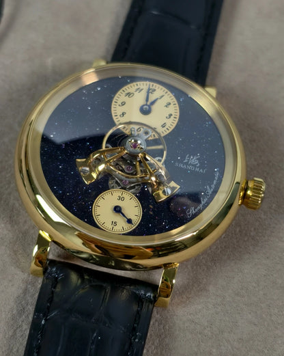 Shanghai The Bund Sky Dome Series Men's Mechanical Watch 42mm Center Flywheel Automatic Watch Limited Edition Brand Watches 865