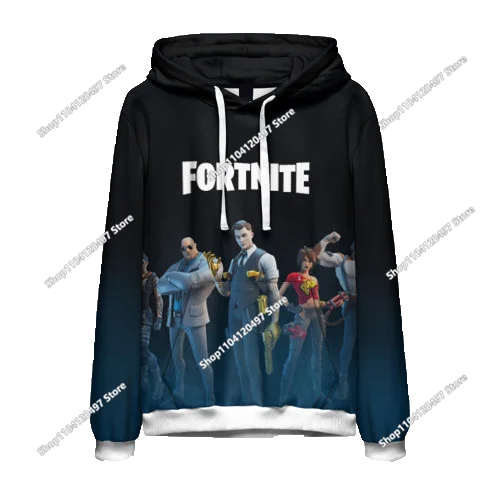 Fortnite Couple Wear Men's and Women's Sweater Children's Printed Casual Hoodie Student Outdoor Sports Simple Long-sleeved