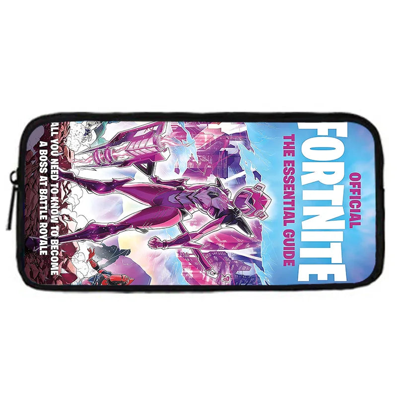 Mochila Escolar Infantil com Mala de Ombro e Estojos para Lápis, Malas Escolares com Design Hot Game-F-FortniteS para Rapazes e Raparigas, Melhor Presente