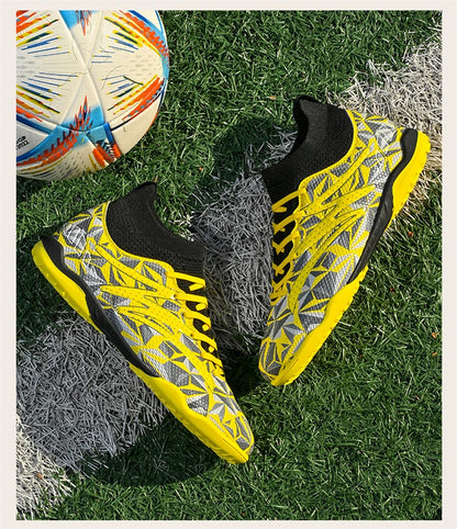 Chaussures de football pour homme, respirantes, d'entraînement, crampons, sport, plein air, TF, futsal, match, gazon synthétique, gazon naturel, drop shipping