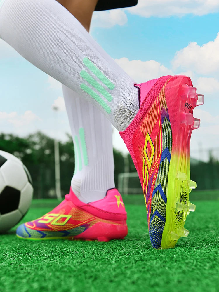 Chaussures de football pour homme New Society Grass Tenis - Chaussures de sport d'extérieur ultralégères et respirantes pour adulte - Chaussures de football pour homme - Baskets de football
