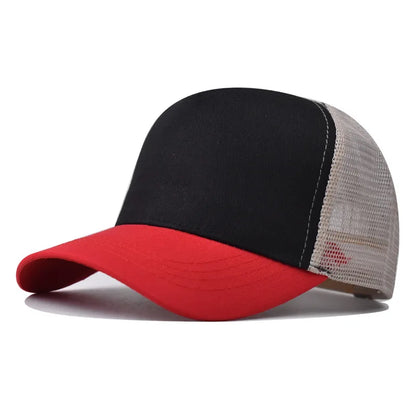 Baseballkasket til voksne Netkasket Lavt buet skygge Hat Unisex Sommerhat Åndbar hat med skygge Forår/efterår-kasket Hiphop-kasket med tæt pasform