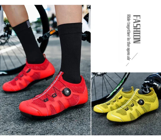 Professional Men's Road Cycling Shoes Breathable Women's MTB Bike Shoes Racing Speed Sneakers Mountain Bicycle Footwear for Shimano