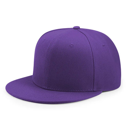 Hurtowa sprzedaż 40 kolorów regulowanych czapek z płaskim daszkiem typu snapback – damskie modne czapki baseballowe z poliestru, męskie czapki sportowe w stylu hip-hopowym