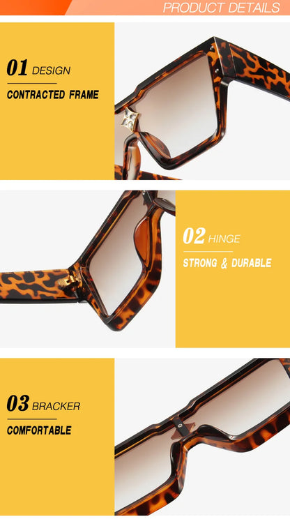 Stylové luxusní sluneční brýle Cyclone pro muže a ženy, značkové designové čtvercové sluneční brýle, brýle na řízení, letecké brýle, módní sluneční brýle, UV400
