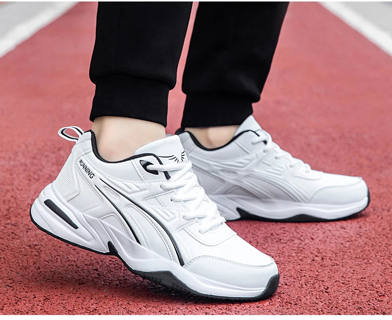 Men's classic retro casual sports shoes Four seasons soft-sole waterproof outdoor youth running shoes breathable light sneakers
