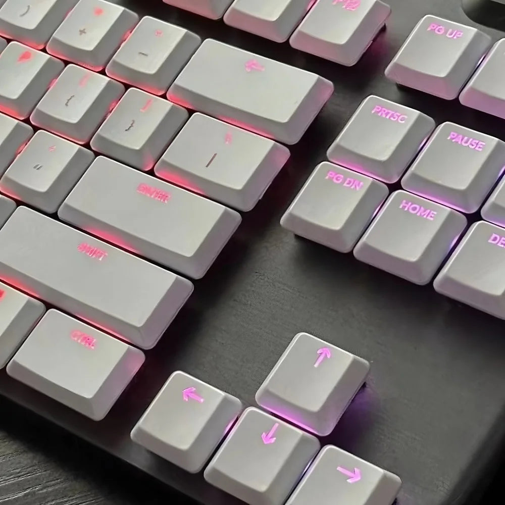 Keycap testurizzato antiscivolo trasparente retroilluminato G915 913 TKL G815 G813, compatibile con tastiera meccanica Logitech
