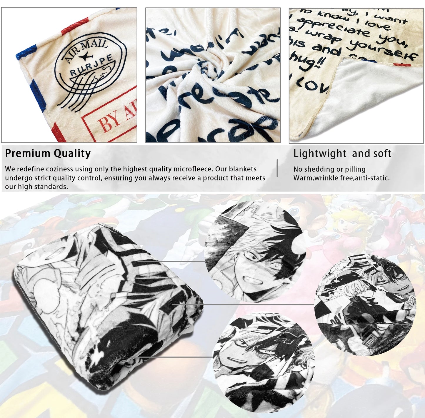 Solos Levelings Vintage Anime Plush Blankets  Awesome Throw Blanket for Home 125*100cm Bedspread,