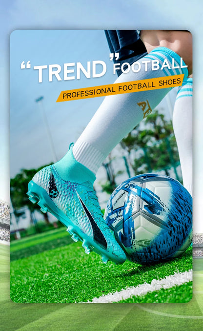 Chaussures de football pour hommes, chaussures de foot pour enfants, crampons de football professionnels pour femmes, chaussures antidérapantes TF/FG, chaussures de sport d'extérieur pour le football