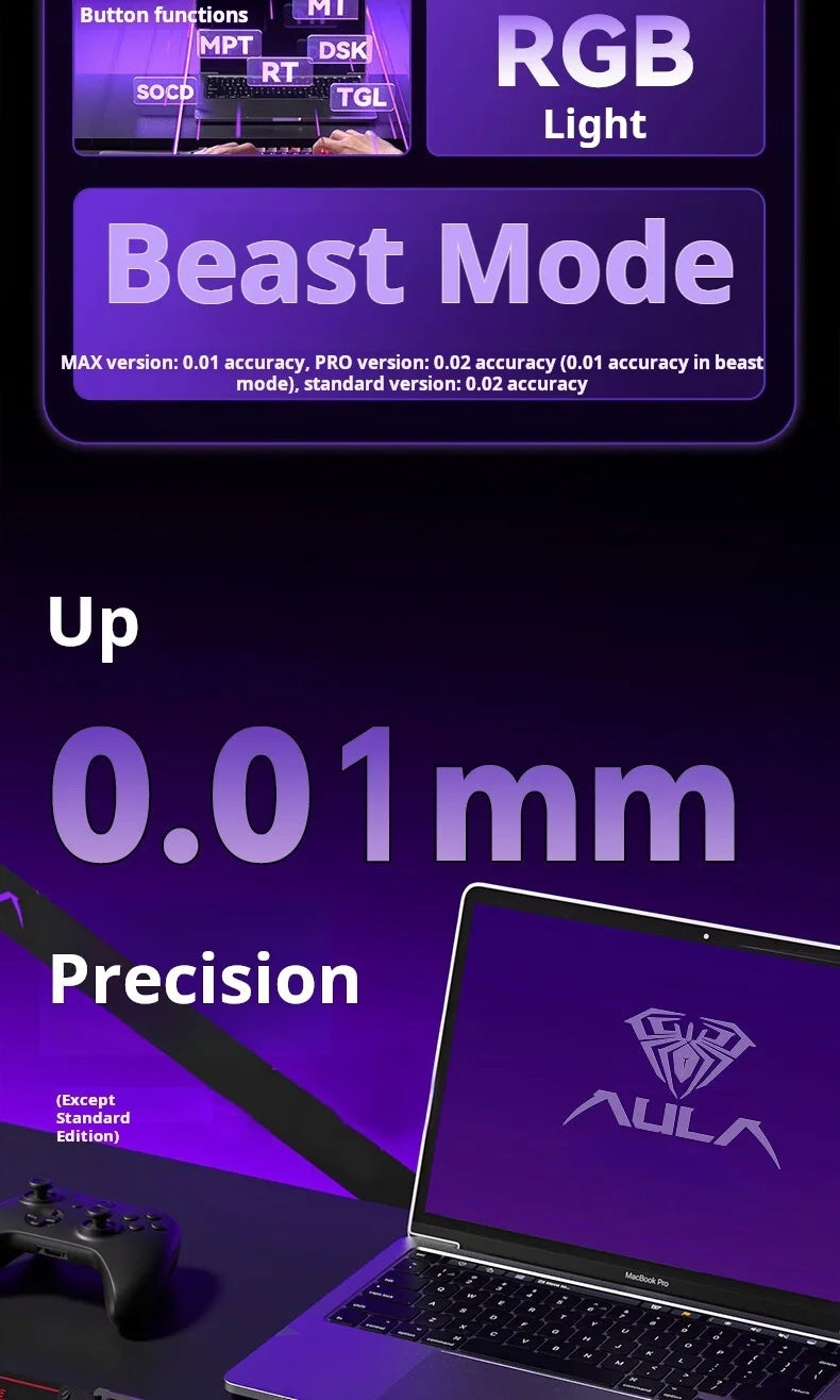 AULA WIN60 HE kabelgebundene Magnetachsen-Tastatur RT Custom mechanische Tastatur für E-Sports-Games mit 8K Polling-Rate