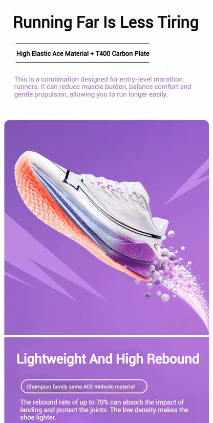 Xtep Shyft 1.0 Professional Running Shoes For Men 2025 Summer Marathon Shock Absorbing Carbon Plate Racing Shoes 875319110083