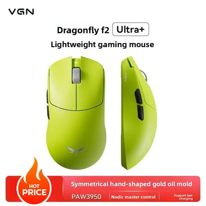 VGN Dragonfly F2 ProMax/Ultra esportovní herní myš 42000DPI 0.125ms pro CS:GO, nízká latence, kabelová/bezdrátová, duální 8K, 3 režimy, PAW3395/3950