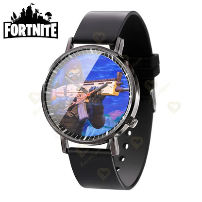 Wrist Watch F-Fortnited Cook Watch Trend Fashion Creative Quartz Student Watches Battle Game Figure Model Kids Birthday Gift