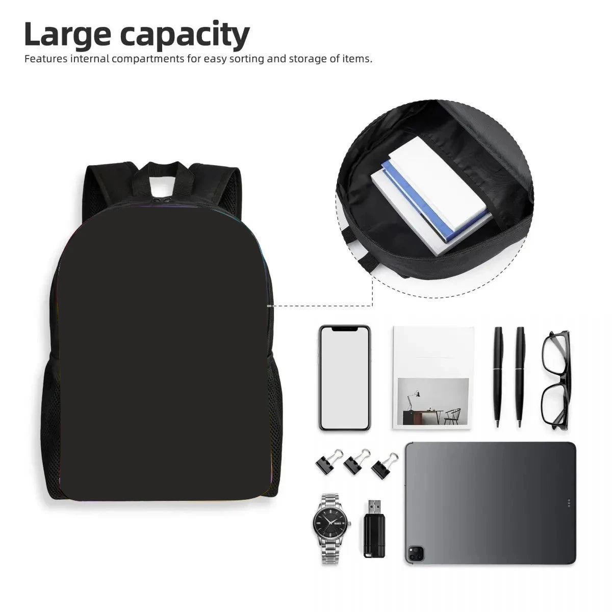 Mochila Escolar Infantil com Mala de Ombro e Estojos para Lápis, Malas Escolares com Design Hot Game-F-FortniteS para Rapazes e Raparigas, Melhor Presente