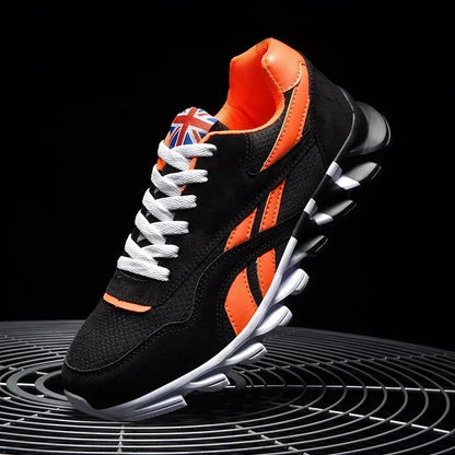 Brand Trend størrelse 46 47 48 slidstærke fitness-sneakers til mænd med støddæmpning, tyk sål og åndbare udendørs løbesko til mænd