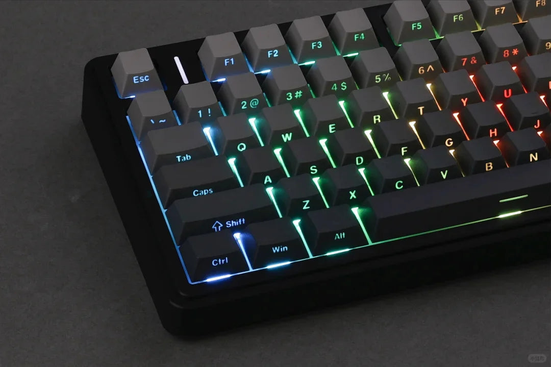 AULA F75 Pro kabellose mechanische Gaming-Tastatur mit Gasket-Mount, RGB, anpassbar, 75-%-Layout und seitlich gravierten PBT-Tastenkappen
