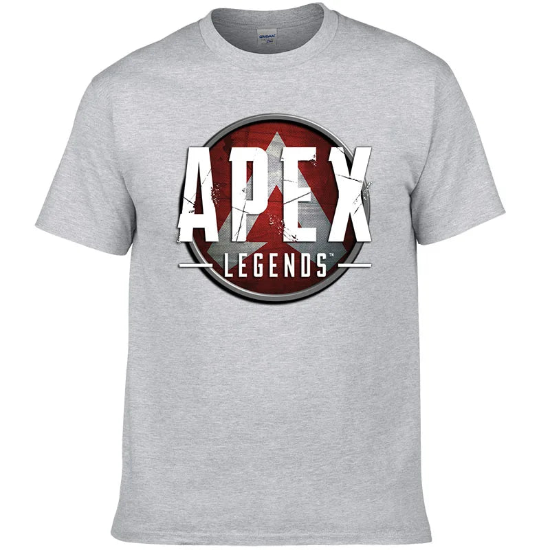 Short Sleeve Print T Shirt Men Summer Cotton Tshirt Clothing New Fashion Casual Apex Legends Harajuku Tee Style Cool Top F81