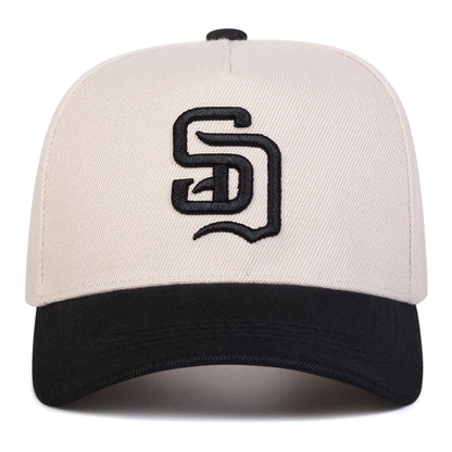Unisex-Baseballkappen mit SD-Buchstabenstickerei, verstellbare Freizeitkappen, Sonnenkappen für Frühling und Herbst