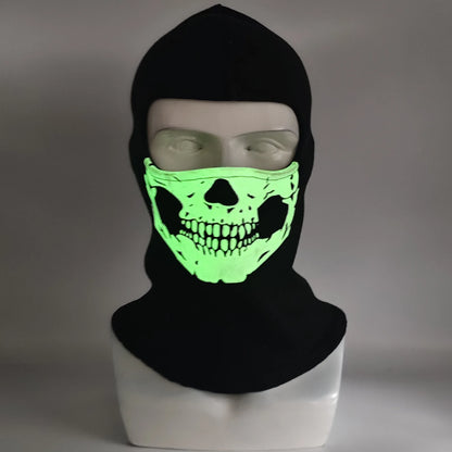 Night light cycling mask; Call of Duty Skull Mask; CS Headset; Deadpool Merchandise Warm Mask; Halloween Fun