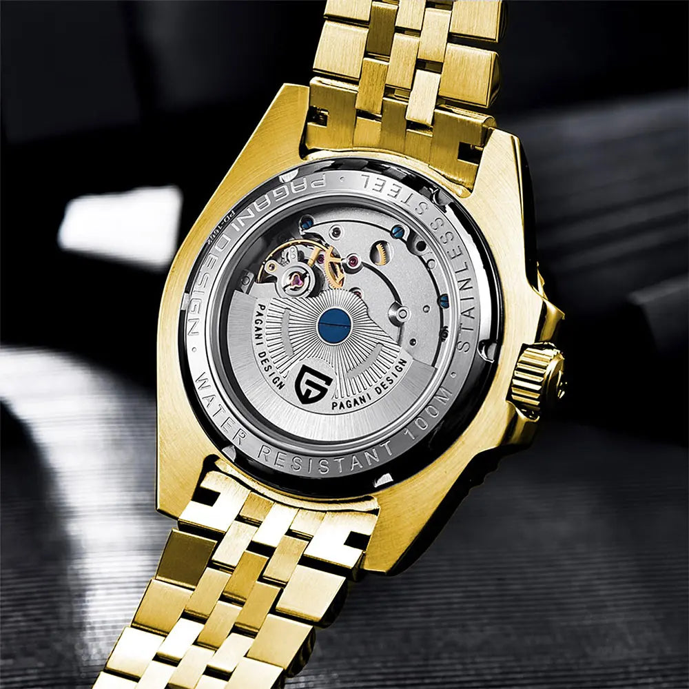 Man Watch PAGANI DESIGN GMT Men Mechanical WristWatch Luxury Sapphire Glass Waterproof 40mm Automatic Watch for Men Reloj Hombre