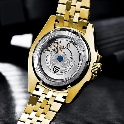 Man Watch PAGANI DESIGN GMT Men Mechanical WristWatch Luxury Sapphire Glass Waterproof 40mm Automatic Watch for Men Reloj Hombre
