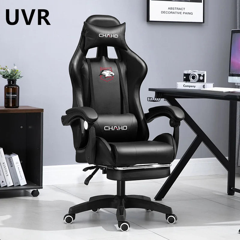 UVR Professional Gaming Computer Chair Ergonomic Office Chair with Footrest, Adjustable Armrest, Swivel Executive Chair for Home Office & Gaming