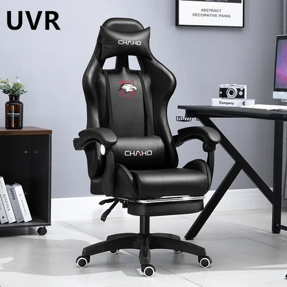 UVR Professional Gaming Computer Chair Ergonomic Office Chair with Footrest, Adjustable Armrest, Swivel Executive Chair for Home Office & Gaming