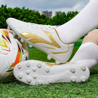 Chaussures de football professionnelles pour hommes – Baskets de football pour adultes – Futsal en salle – Ultralégères – Antidérapantes – Résistantes à l’usure – Bottes de sport