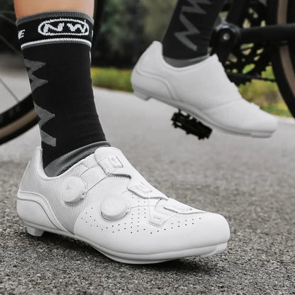 2025 New Arrival Professional Cycling Shoes Racing Road Bike SPD Cleat Shoes Ultralight Self-Locking MTB Bicycle Sneakers Unisex