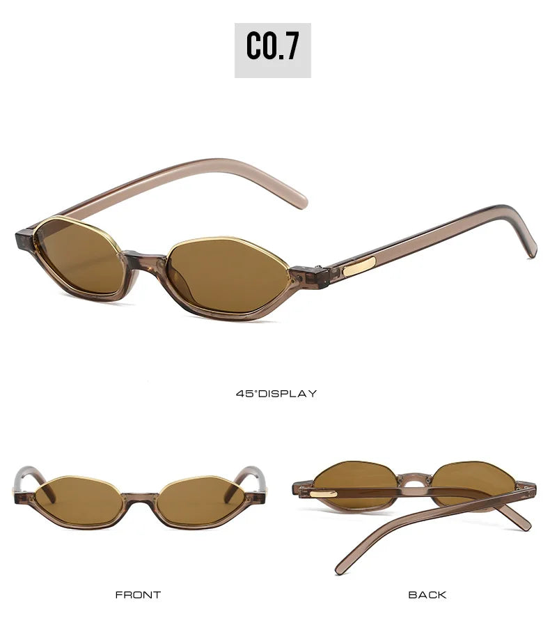 Dámské malé sluneční brýle Half Frame Designer ve stylu „cat eye“ s ochranou UV400 – značka