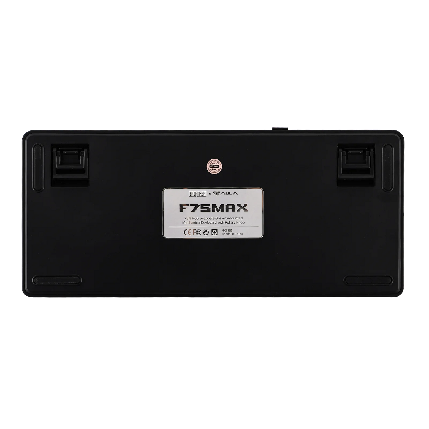 EPOMAKER X AULA F75 MAX kompakte mechanische Tastatur im 75-%-ANSI-Layout, kabelgebunden/Bluetooth/2.4GHz kabellos, mit TFT-Bildschirm und Drehregler