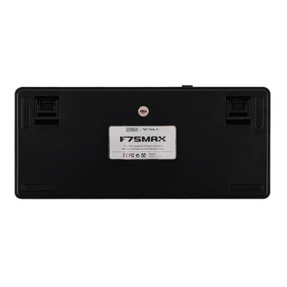 EPOMAKER X AULA F75 MAX kompakte mechanische Tastatur im 75-%-ANSI-Layout, kabelgebunden/Bluetooth/2.4GHz kabellos, mit TFT-Bildschirm und Drehregler