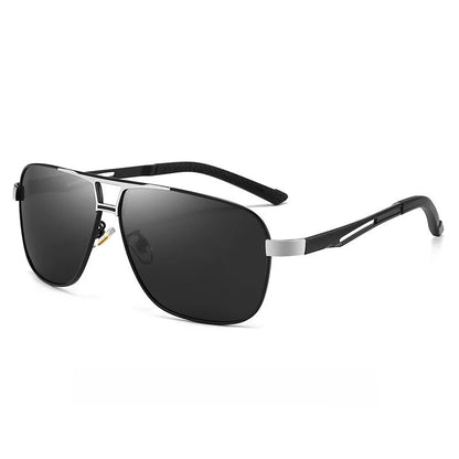 Huippulaatuiset alumiini-magnesium-neliönmuotoiset polarisoidut fotokromaattiset aurinkolasit miehille – sotilas-, turva- ja ajolasit Oculos De Sol Masculino