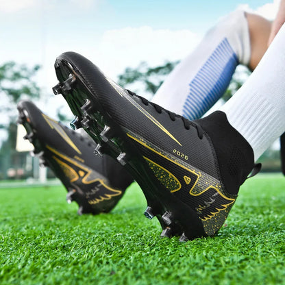 New Men Soccer Shoes High-quality Indoor Football Boots Sports Shoes Futsal High Ankle Non-Slip Outdoor Ultralight Non-Slip