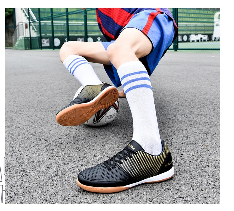 Chaussures de futsal pour homme - Chaussures de futsal professionnelles - Chaussures de football antidérapantes pour homme - Chaussures de football d'origine pour terrain dur - Chuteira Society Futebol