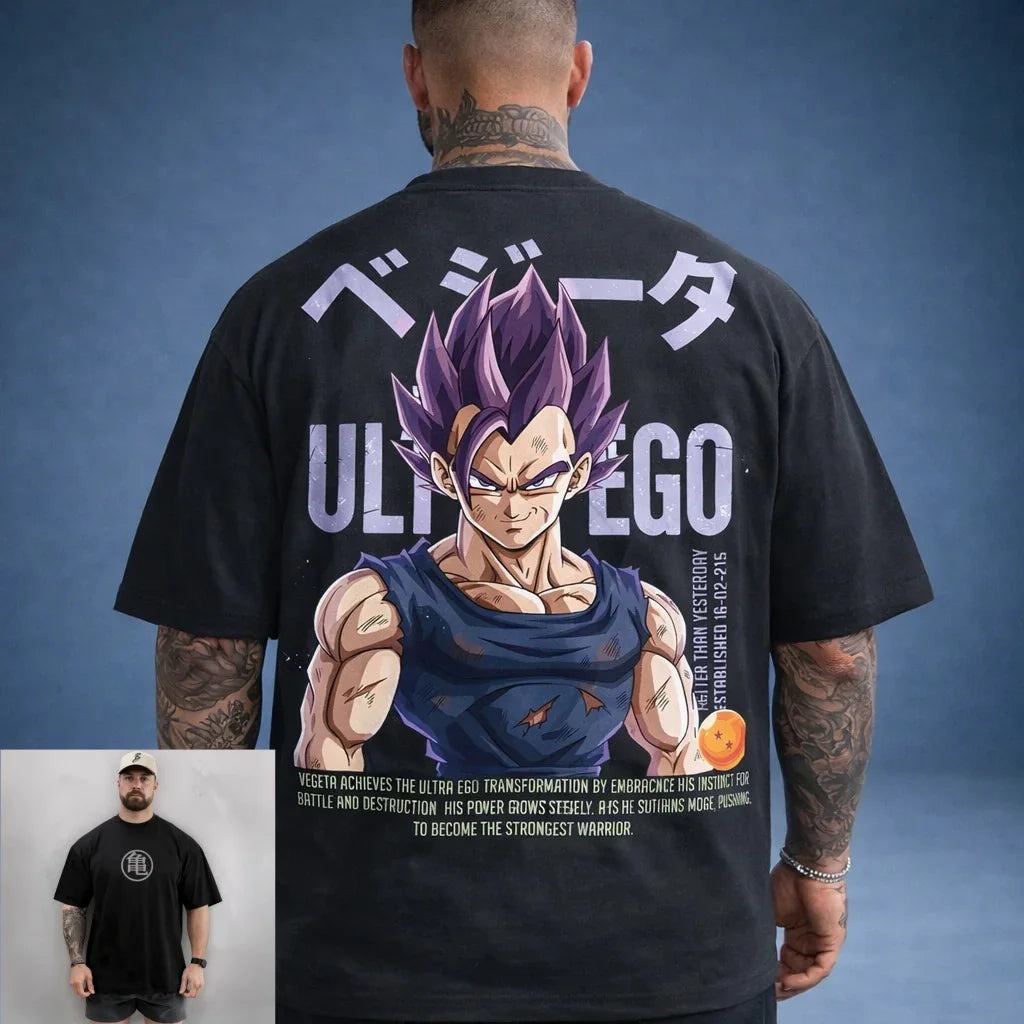 2026 Summer Dragon Ball Series Oversized T-shirt  100_ Cotton High Quality  Unisex Retro Casual & Breathable for Adults & Kids