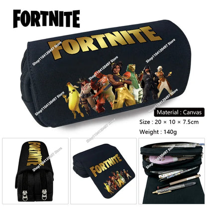 3pcs/set Fortnite Game Backpack Anime Cartoon Large Capacity Student Shcool Bags Pencil Bag Kawaii Lunch Bag Birthday Gifts