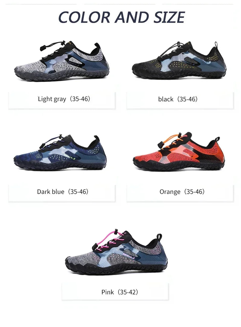 Leichte, erfrischende Aqua-Stiefel für Herren, atmungsaktive Outdoor-Wasserschuhe für Damen, rutschfest, strapazierfähig, Sport- und Wandersneaker