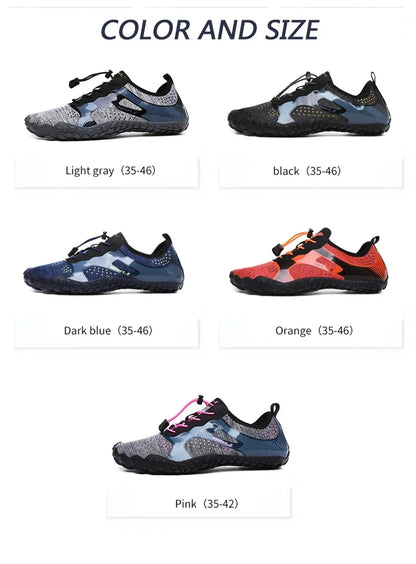 Leichte, erfrischende Aqua-Stiefel für Herren, atmungsaktive Outdoor-Wasserschuhe für Damen, rutschfest, strapazierfähig, Sport- und Wandersneaker