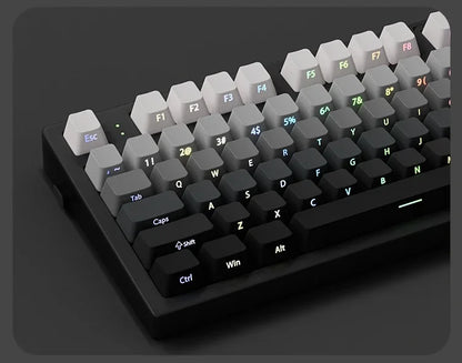 2025 Original Daylight PBT Translucent Keycaps Set – 136 OEM Side-Engraved Keycaps for 60/84/98/108 Mechanical Keyboards, MX Switch Compatible