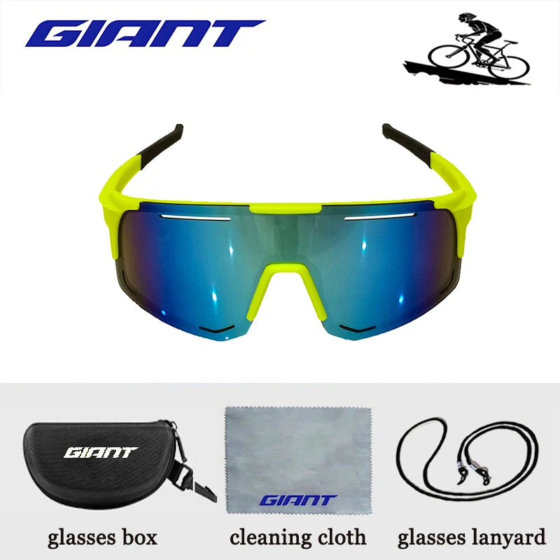 Profesionální cyklistické sluneční brýle Giant – ochrana proti UV záření, antireflexní, odolné proti nárazům, pro outdoorové sporty, včetně pouzdra